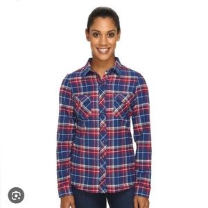 Kuhl Alina Flannel Plaid Button Down Shirt